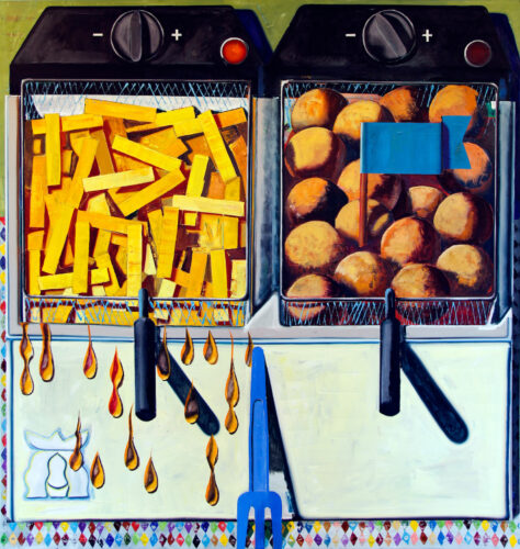 Kristof Santy: Frietpot, Oil on Canvas (Copyright © Kristof Santy, 2022)