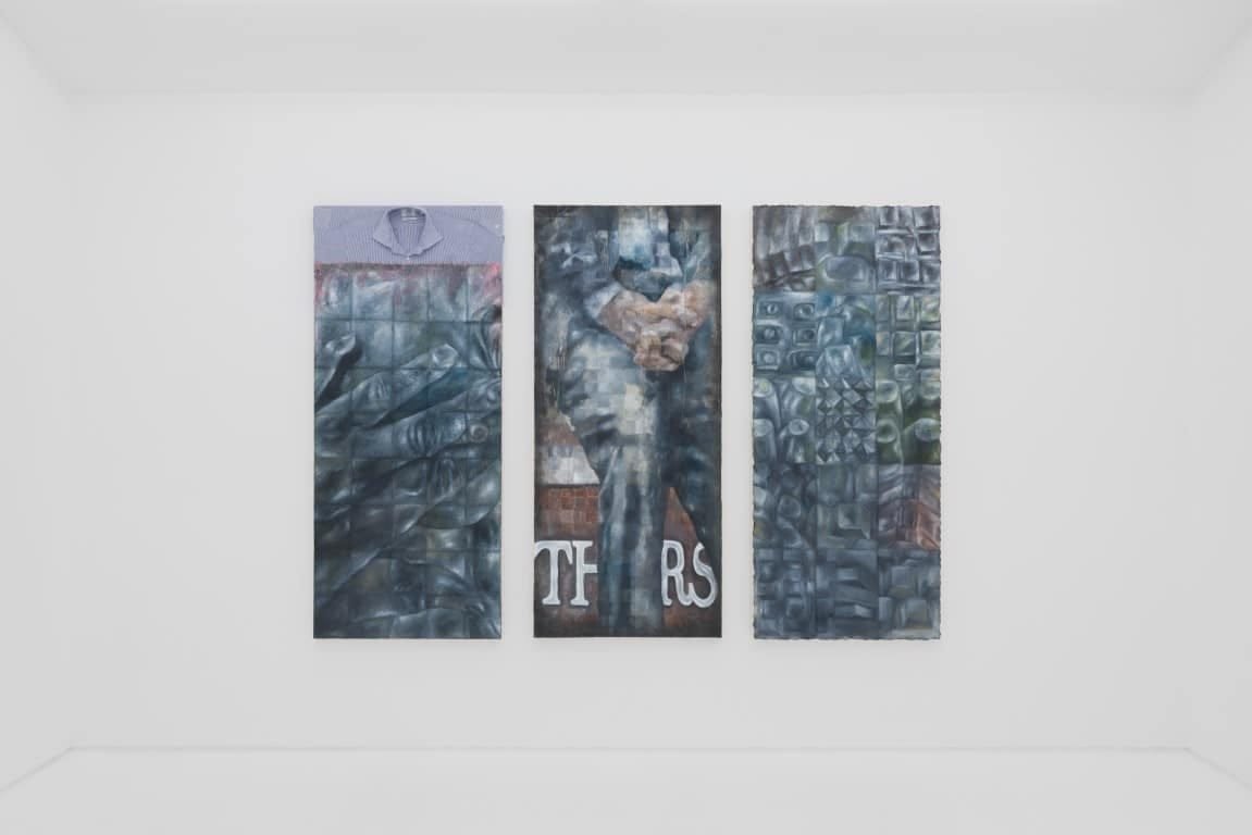 An artist, bringing 90s aesthetics and corporate horrors to life 7 Vilte Fuller Corporate Horrors installation shot 3