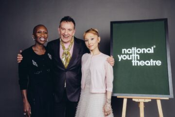 Cynthia Erivo and Ariana Grande at the National Youth Theatre event, celebrating creative talent and artistic innovation in London.