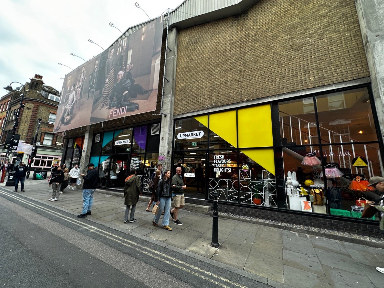 entrence of Sunday Upmarket at Trumans Brewery