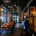 Trendy bike repair shop in Shoreditch, offering repairs, accessories, and a café space for cycling enthusiasts.