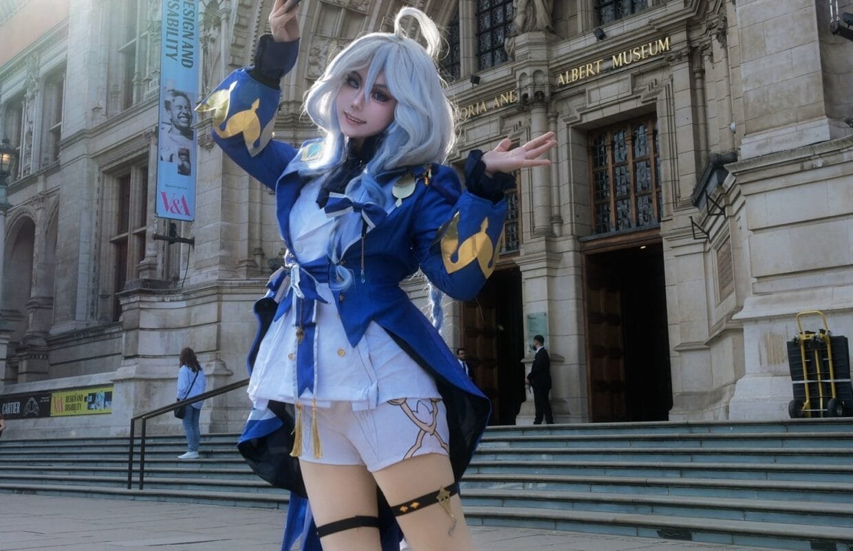 Fanli Meng: Bridging Cultures Through Sound Art and Innovation 6 Fanli Meng performing as Furina at the V&A Museum in London