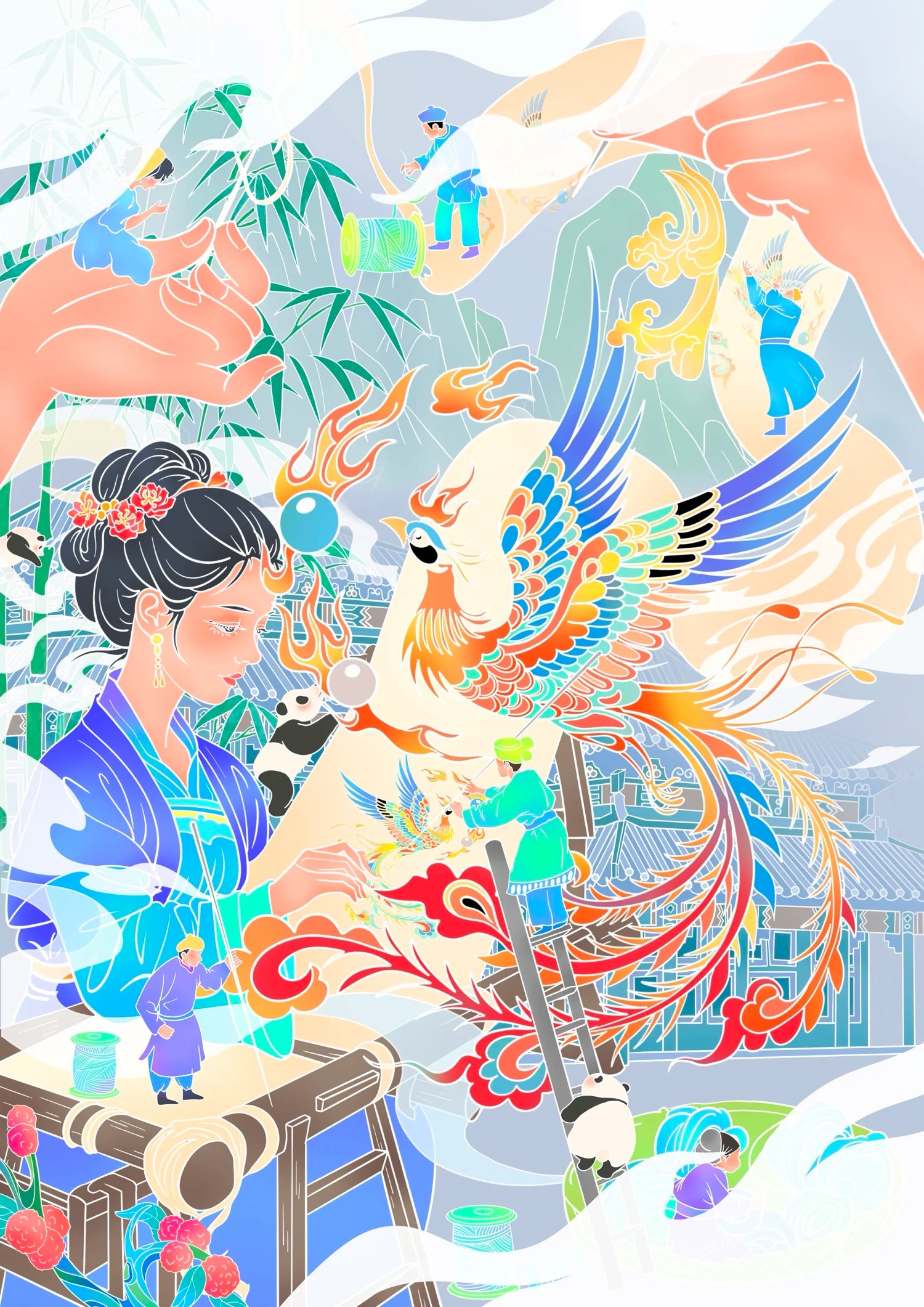 Exploring Dunhuang Traditions and Therapeutic Art with Dongling Huang 12 Painting by Dongling Huang