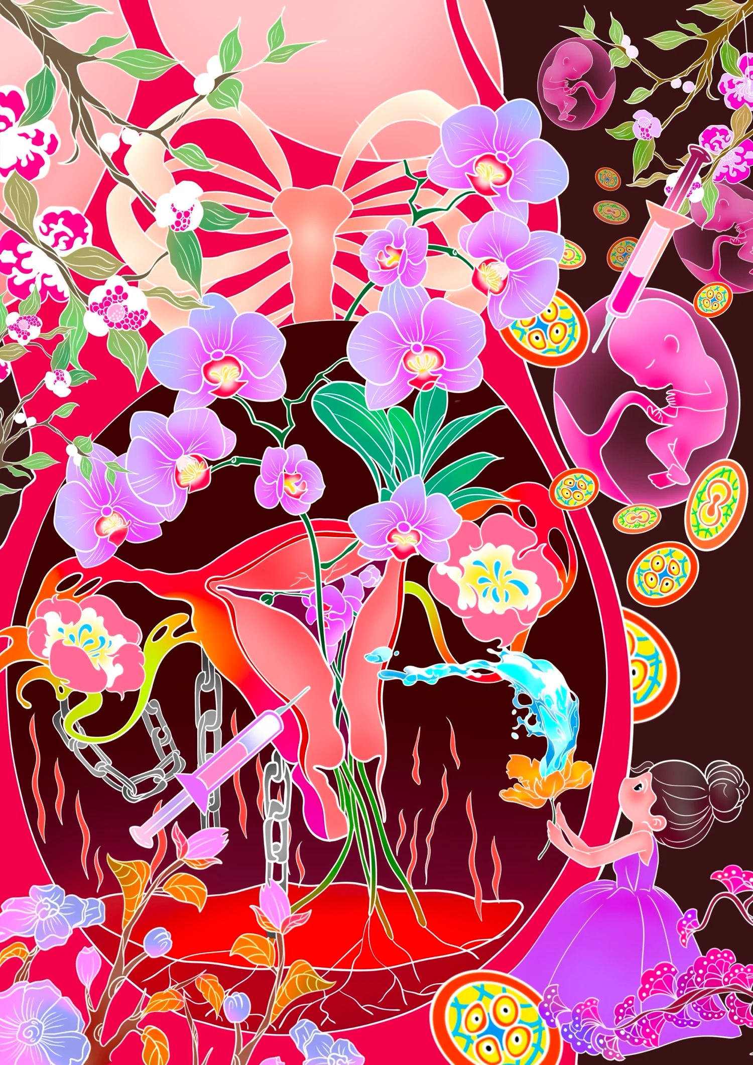 Exploring Dunhuang Traditions and Therapeutic Art with Dongling Huang 11 Painting by Dongling Huang