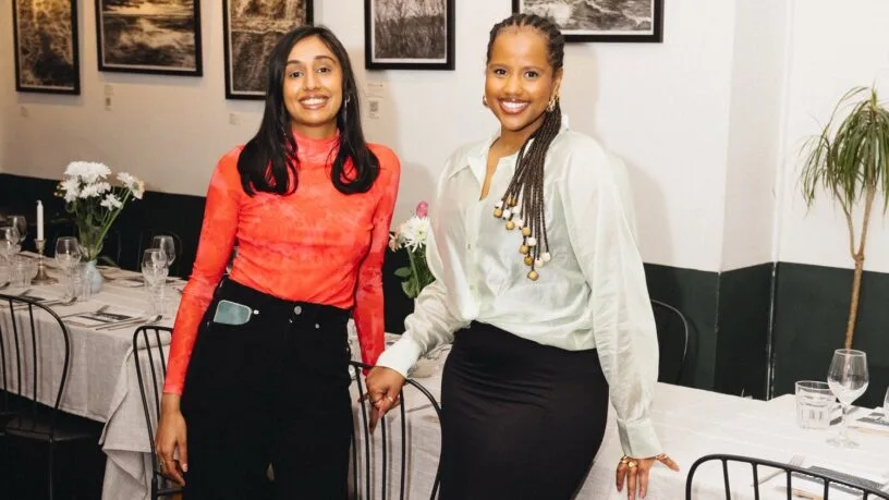 Arda Awais and Savena Surana of Identity 2.0 in their studio