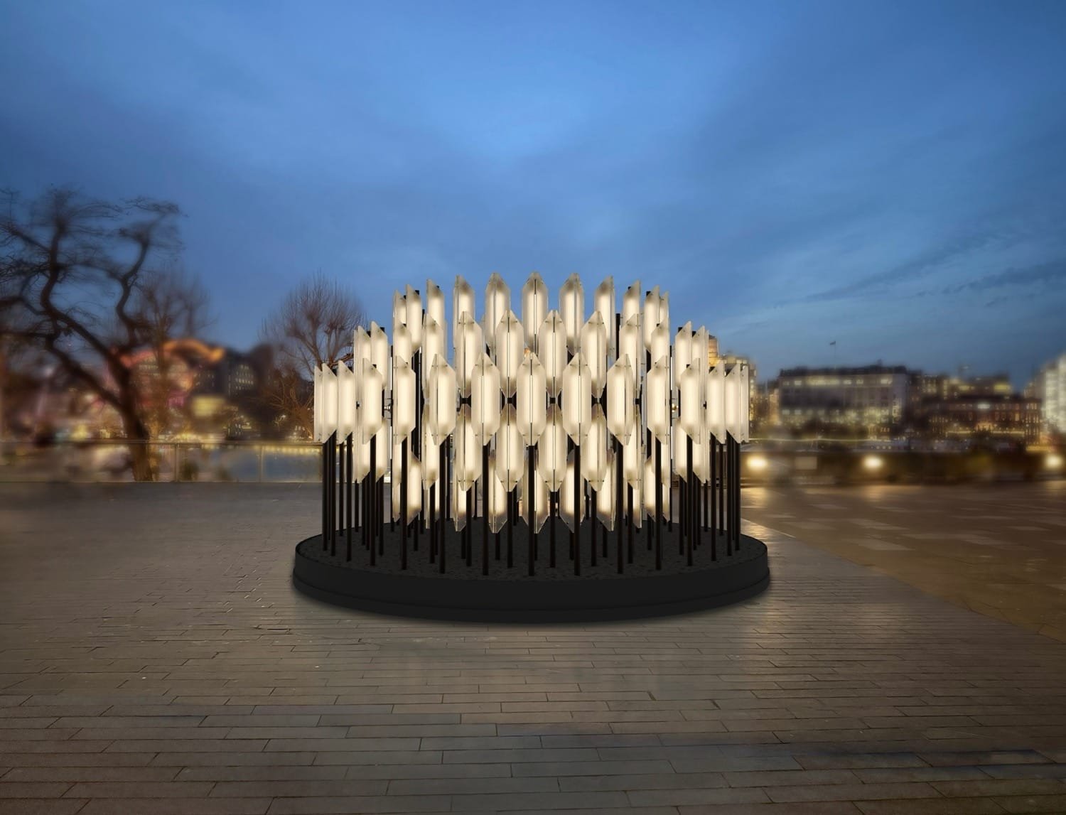 London Design Festival 2025 Unveils Trailblazing Programme 7 Lee Broom’s Beacon lighting sculpture made from recycled glass