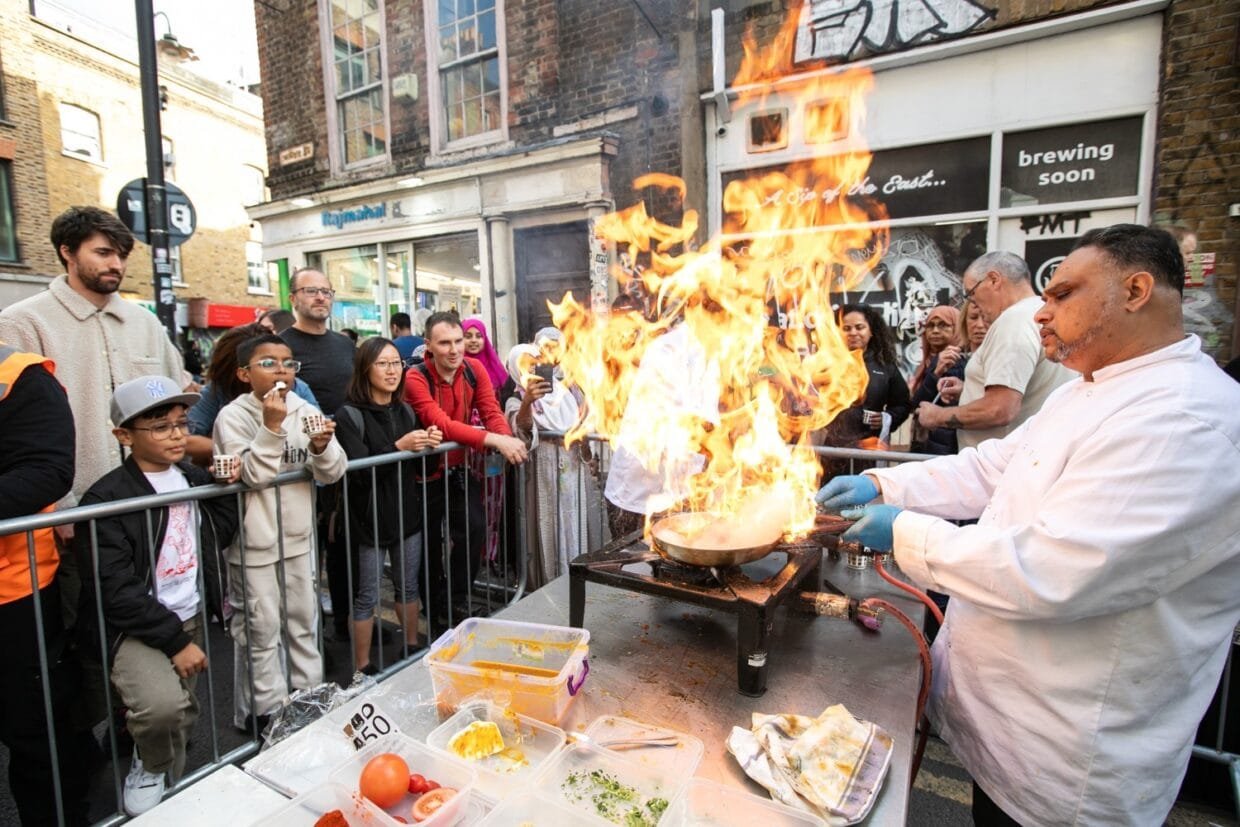 Brick Lane Curry Festival Brings Over 22,500 People Together to Celebrate East London’s Diversity 6 Crowds enjoying food show at Brick Lane Curry Festival 2025