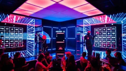 Hijingo’s 90s bingo show with neon lights and Dip Dab cocktails in Shoreditch