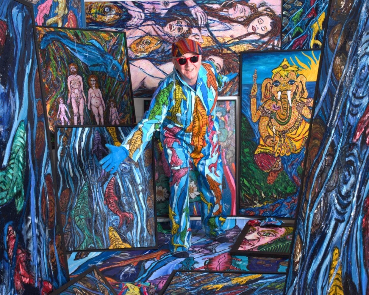 Jon C Woods Returns With First London Show in 40 Years 6 Jon C Woods portrait at Espacio Gallery retrospective in London