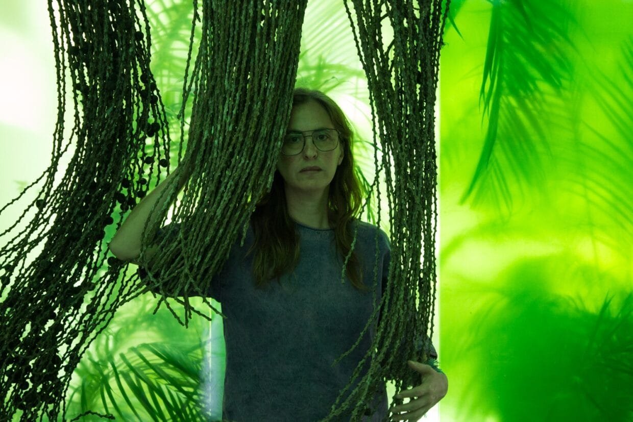 Lucia Pizzani Brings Ancient Symbols Into Today’s Climate Crisis 6 Lucia Pizzani with one of her sculptures