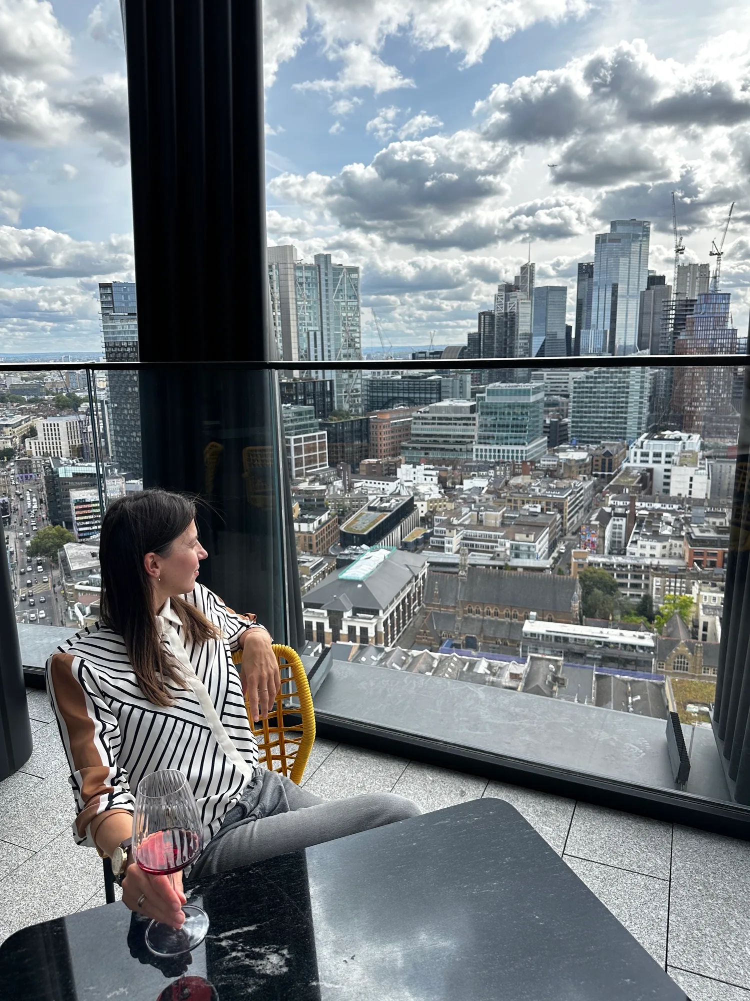 Best Places to Go Out in Shoreditch – The Ultimate Nightlife Guide 17 Solaya restaurant interior with panoramic London skyline views