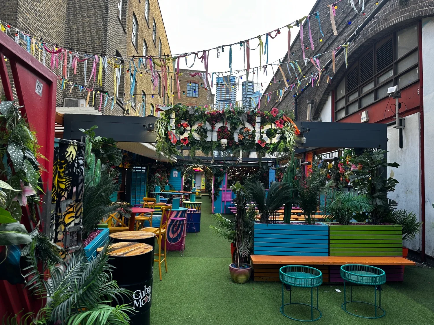 Best Places to Go Out in Shoreditch – The Ultimate Nightlife Guide 14 Barrio East in Shoreditch, a vibrant Latin-themed bar with colourful interiors, tropical cocktails, and lively party vibes