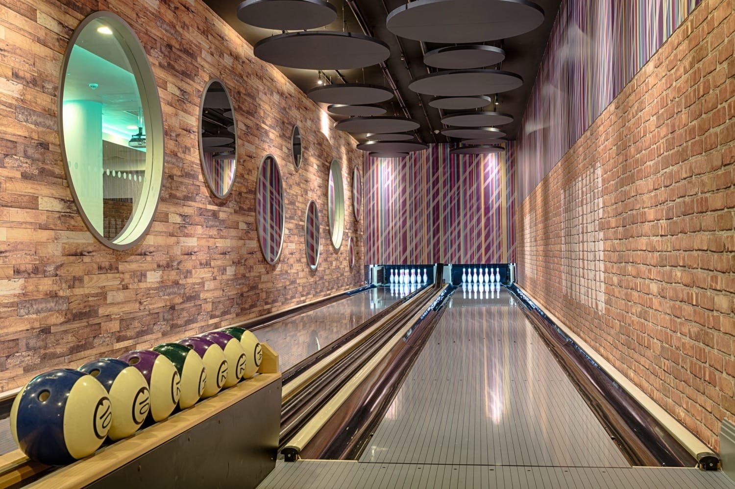 bowling alley at The Courthouse Hotel Shoreditch London