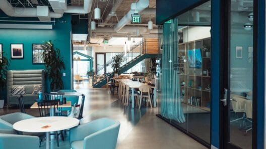 Modern office setup representing resilient startups in London