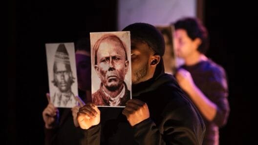 A scene from Border Crossings’ Checkpoint event exploring legacy and youth.