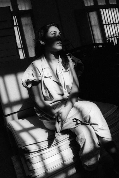 Jane Evelyn Atwood Prisoner in the prison workshop Centre Penitentiaire Les Baumettes Marseille France 1991 © Jane Evelyn Atwood