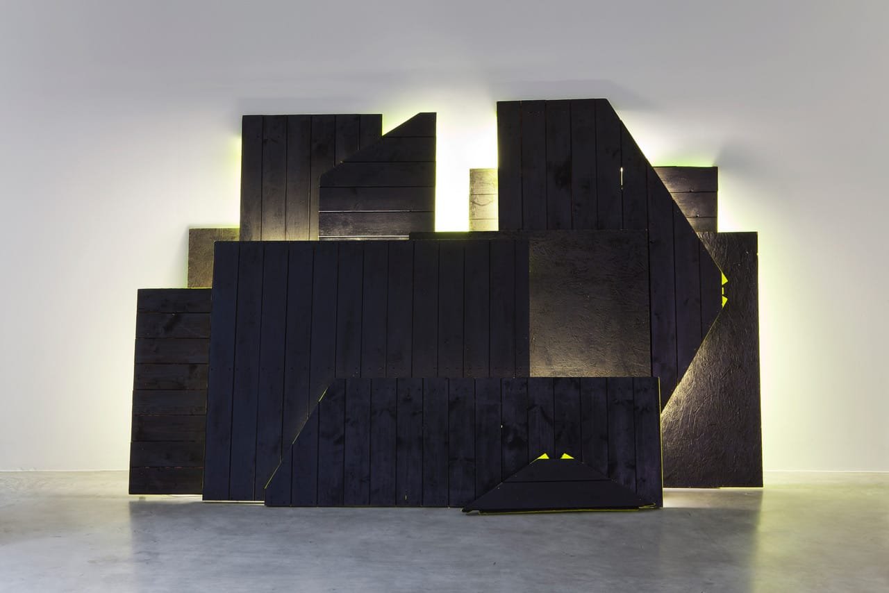 Inside the Light and Shadow Worlds of Nathaniel Rackowe 7 Nathaniel Rackowe’s Asphaltos Phos installation at Varvara Roza Galleries, London