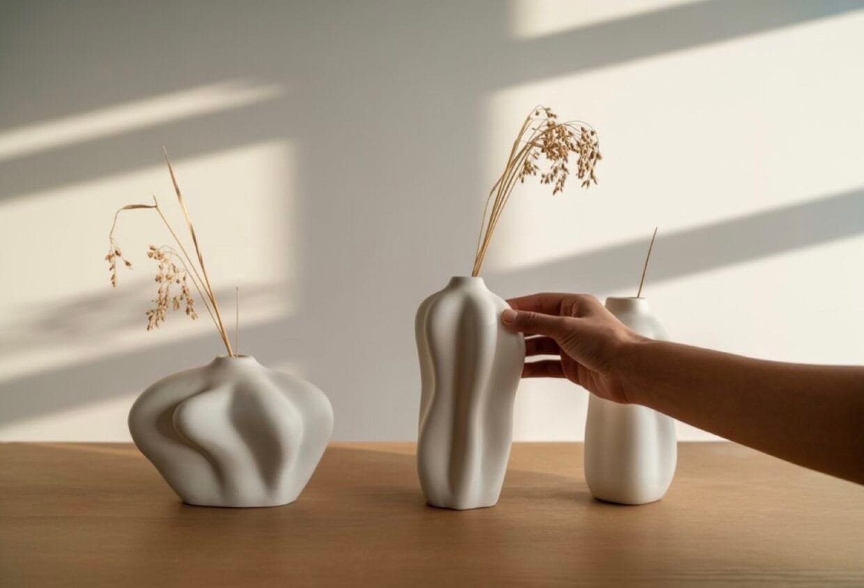 Framed floral paint by numbers art hanging on a modern wall