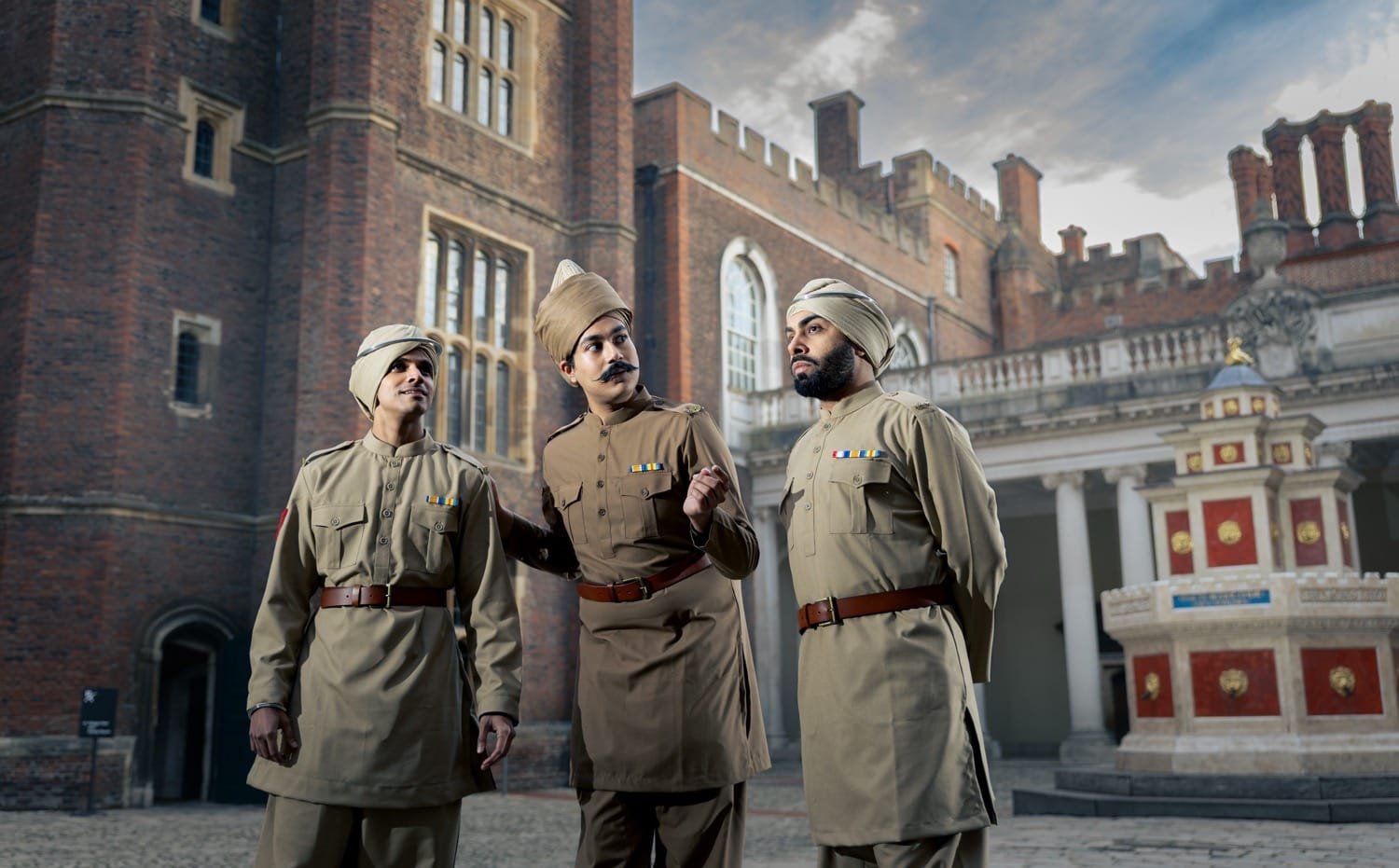 Pravesh Kumar MBE at Hampton Court Palace during rehearsals