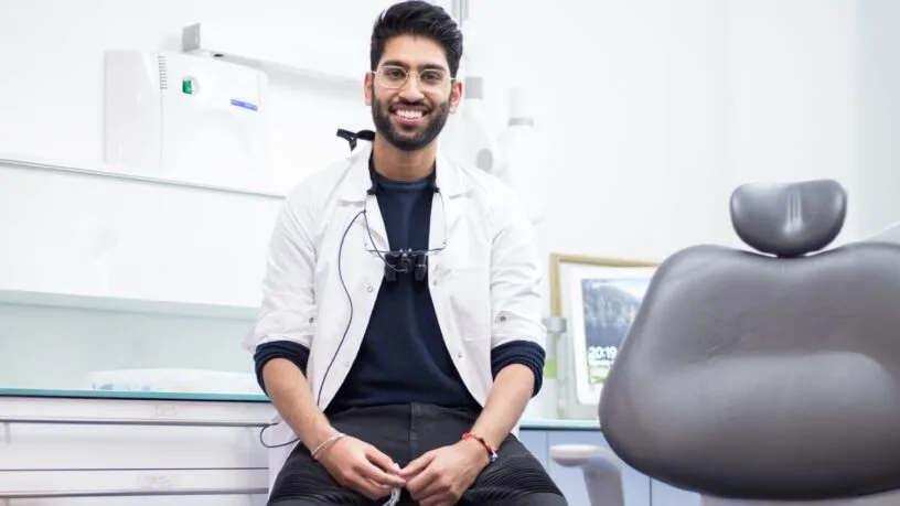 Portrait of Dr Deepak Aulak, founder of the Toothfairy app digital dental app