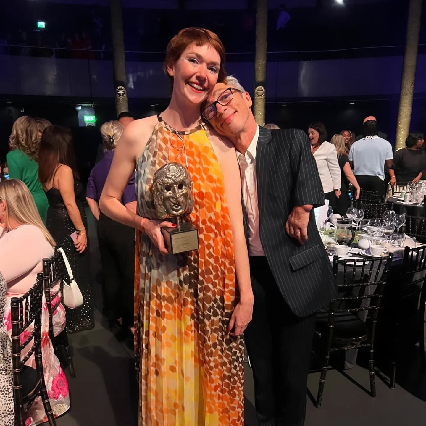 Elf Lyons: The Cult Clown Reimagining Comedy and Theatre 8 Elf Lyons holding an award