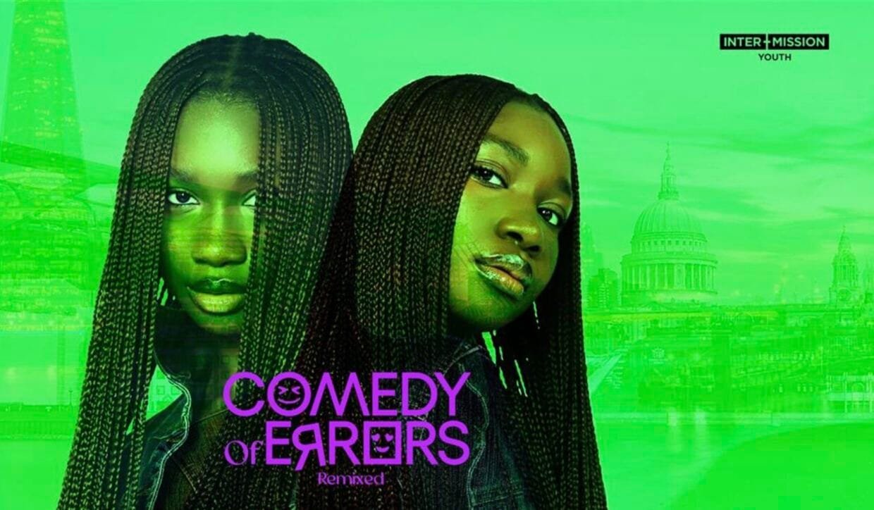 Darren Raymond on the Social Power of Comedy of Errors Remixed 5 Promotional poster for Intermission Youth's Comedy of Errors Remixed.