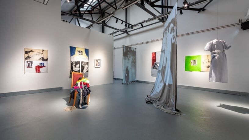 Shadi Al-Atallah on Creating an Immersive Exhibition of Queer Memory 10 Projected footage of dancing figures in the immersive exhibition.