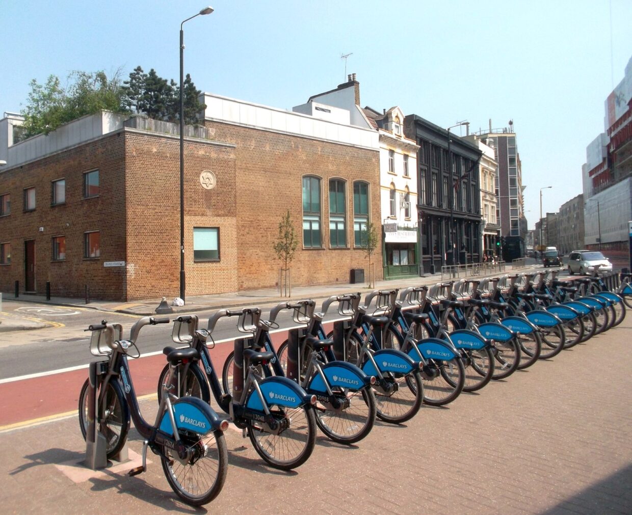 Barclays Bikes, Shoreditch - geograph.org.uk - 2978916