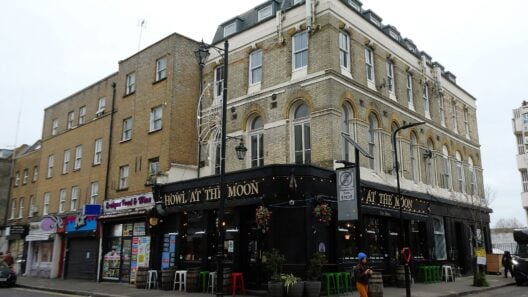 Howl At The Moon pub on the corner of Hoxton Street and Stanway Street in Hoxton