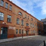 Red-brick former Shoreditch electricity station on Coronet Street, now the National Centre for Circus Arts