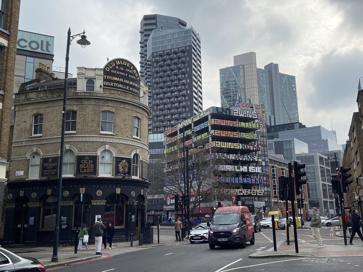 View along Curtain Road in Shoreditch