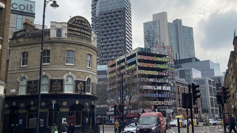 View along Curtain Road in Shoreditch