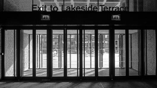 Lakeside terrace entrance at the Barbican Centre