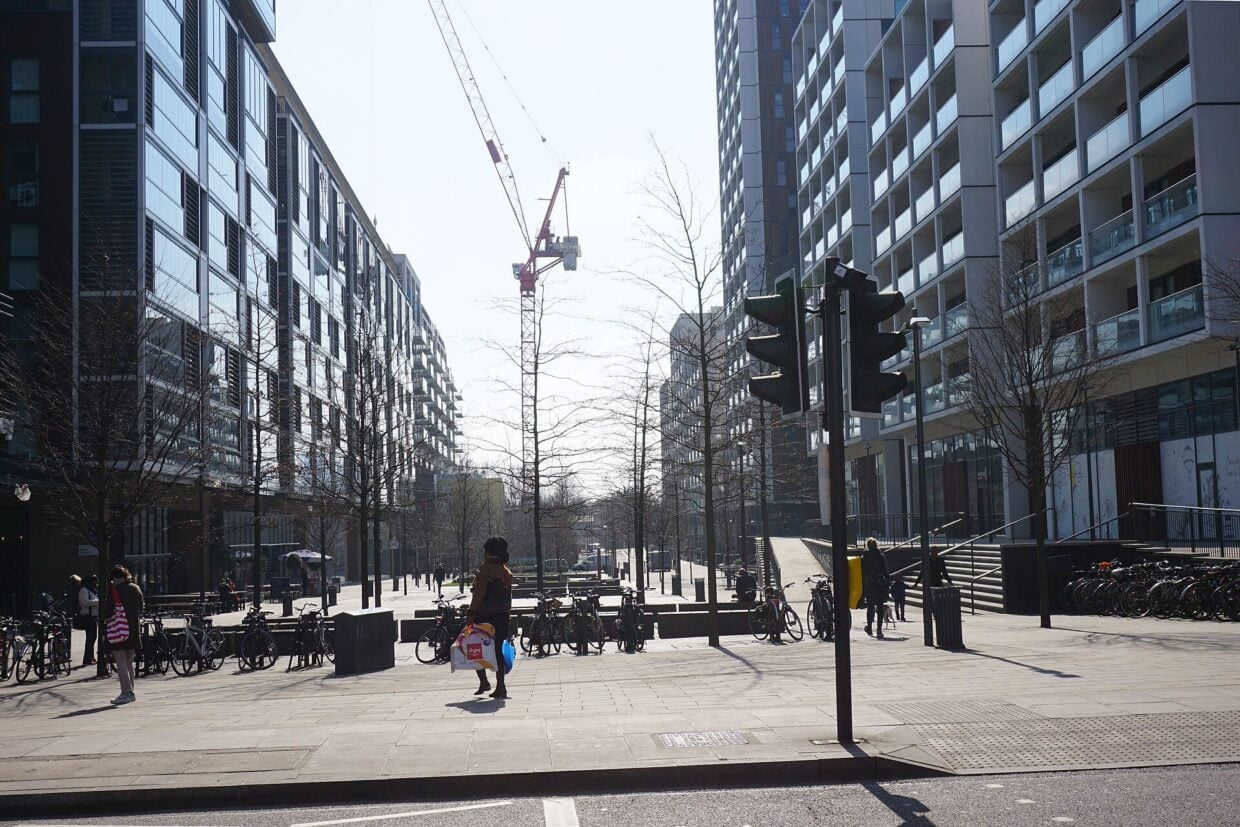Dalston Square and its towers in Dalston, east London