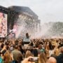 Festival crowd in front of the All Points East main stage in Victoria Park