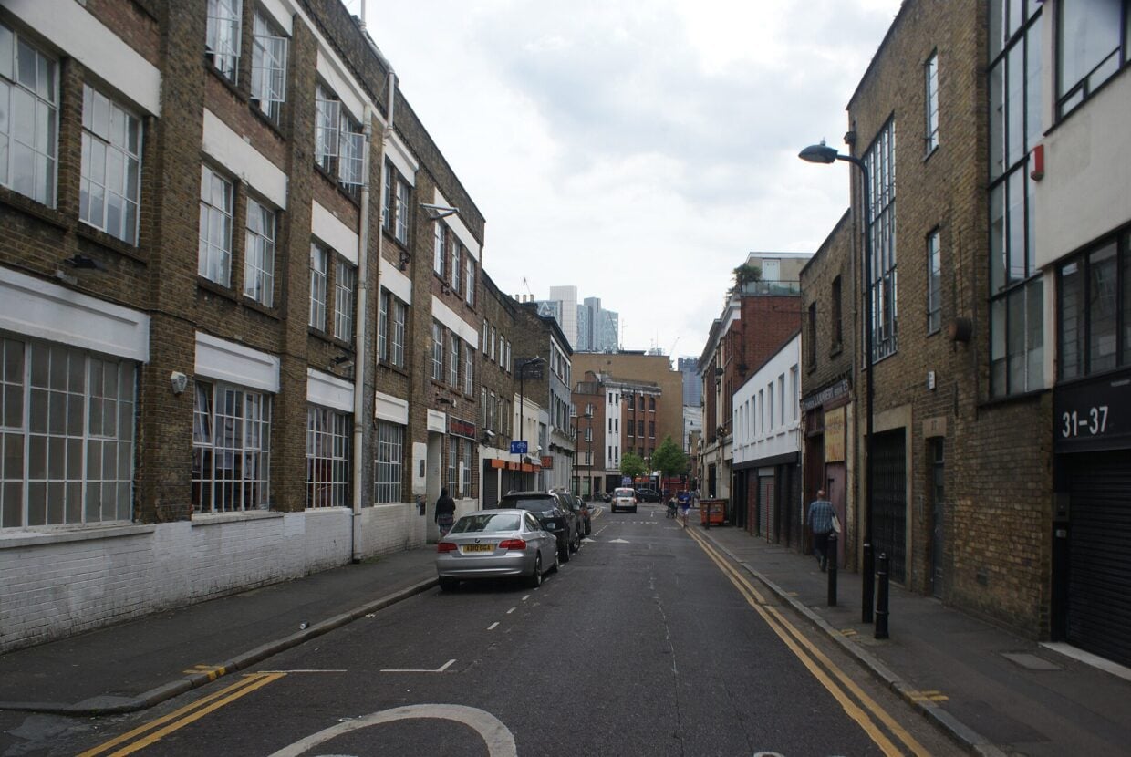 A view down Hoxton Street in Hoxton, east London