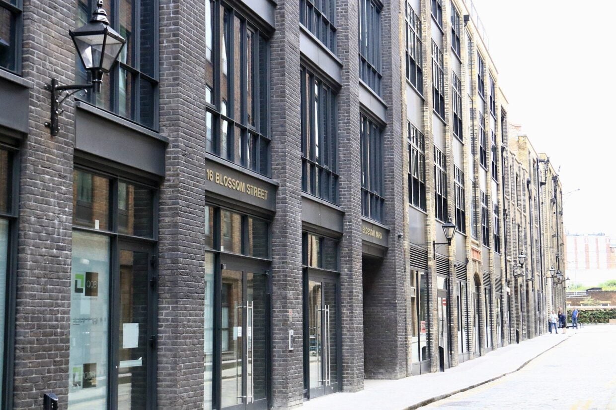 New buildings along Blossom Street, London E1