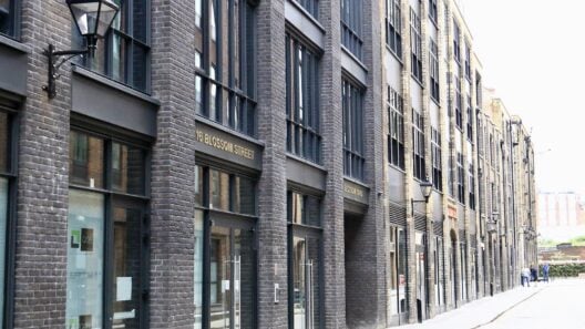 New buildings along Blossom Street, London E1