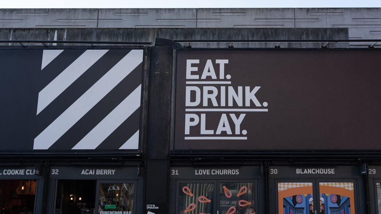 Boxpark shipping-container mall on Shoreditch High Street