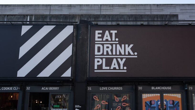 Boxpark shipping-container mall on Shoreditch High Street