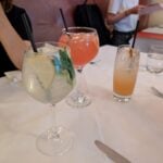 Two alcohol-free mocktails in glasses