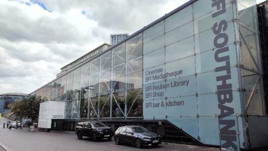 BFI Southbank cinema entrance on the South Bank, London