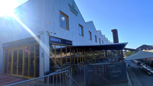 Nico's bar at Hackney Bridge in Hackney Wick