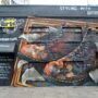 A street art mural in Shoreditch