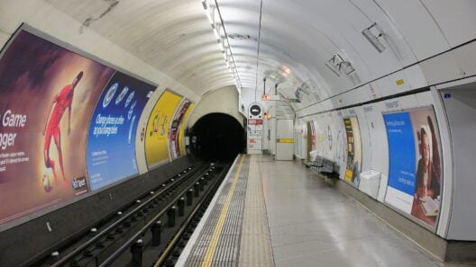 Northern line platform at Embankment tube station