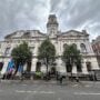 The front of Shoreditch Town Hall on Old Street