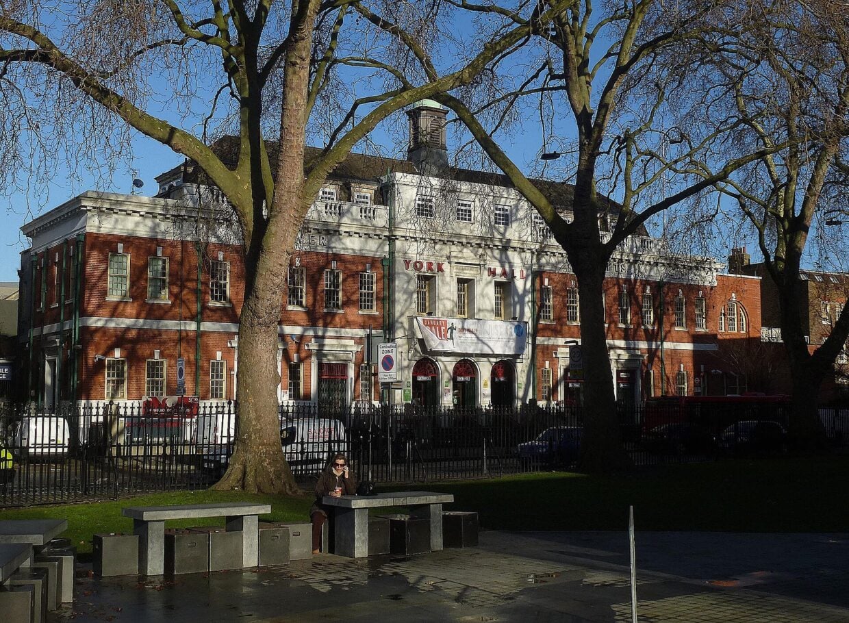 York Hall leisure centre and boxing venue on Old Ford Road, Bethnal Green