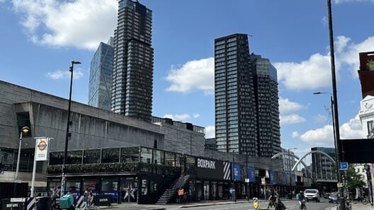 Boxpark Shoreditch, the shipping-container food and shopping park on Bethnal Green Road